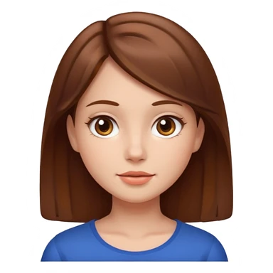 a girl with square face sticker