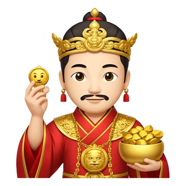 Chinese God of Wealth sticker