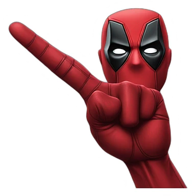Deadpool finger sticker