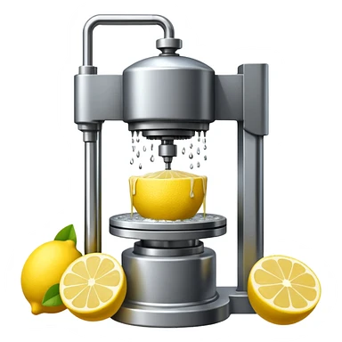 mac os icon hydraulic press machine lemon sticker