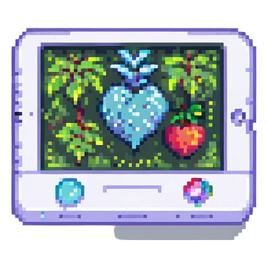 medicine tablet, pixel art style sticker
