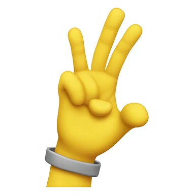 saluting smile yellow face. head and hand only. sticker