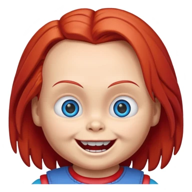 Un emojin de chuky sticker