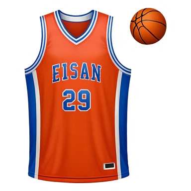 Cinematic Realistic image of a basketball jersey rendered in bold team colors with finely textured fabric and realistic creases, set against an energetic court backdrop with bright, dynamic lighting sticker
