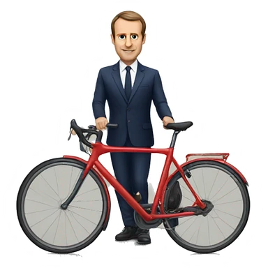 macron a vélo sticker