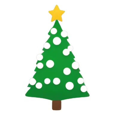 minimalist christmas tree  sticker