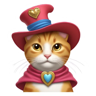 Puss in boots in love sticker