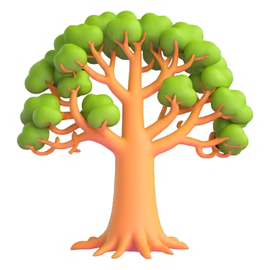 Madagascar baobab tree sticker