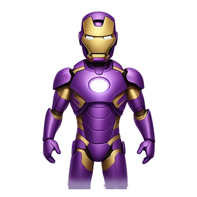 ironman but in purple sticker