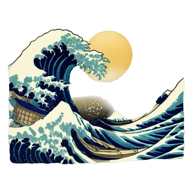 Katsushika Hokusai sticker