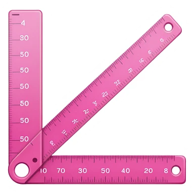 mac os icon pink ruler sticker