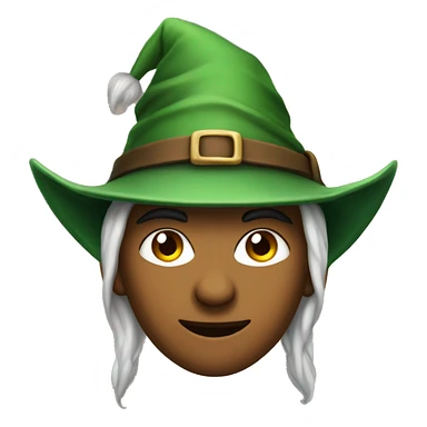 Fierce elf ranger wearing fedora  sticker