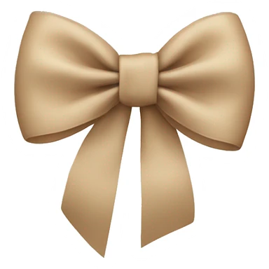 Beige Bow sticker