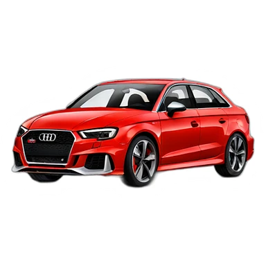 Audi rs3 rouge sticker