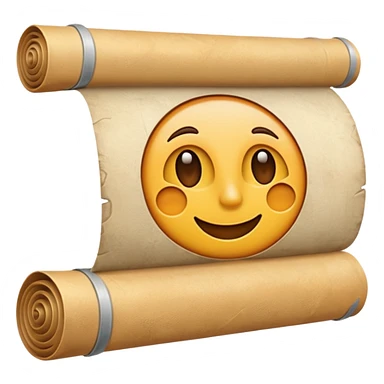 a poster, rolled up, like a old map sticker