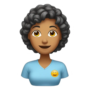 Un femme sur un home sticker