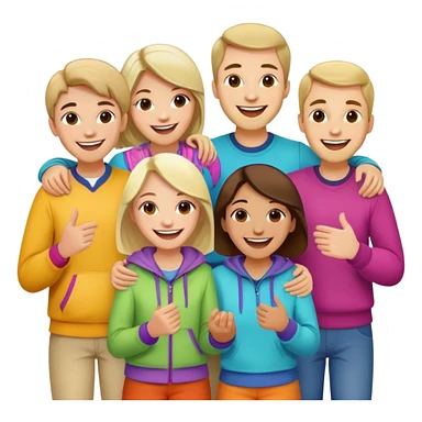 cajling with friends  sticker