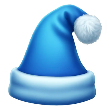 Blue Santa hat sticker