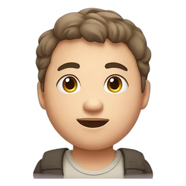 chubby cute boy sticker