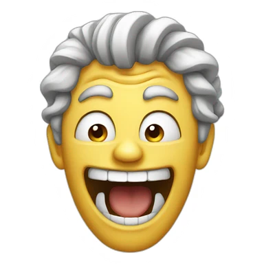 Mad laughing sticker