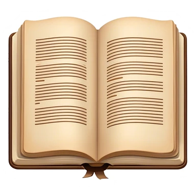 open book brown and beige sticker