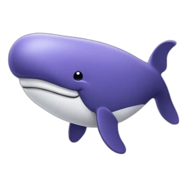 purple whale-rich sticker