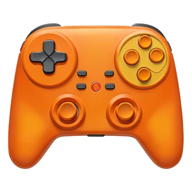 gamepad warm colors cartoon style sticker