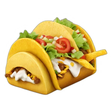 Donald trump eating a taco sticker