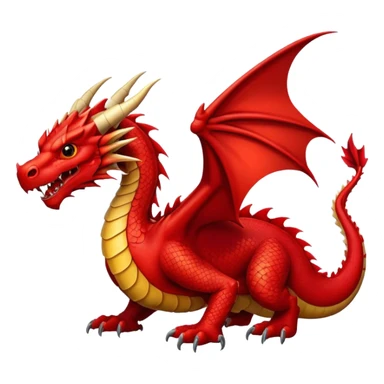 red Dragon Full Body sticker