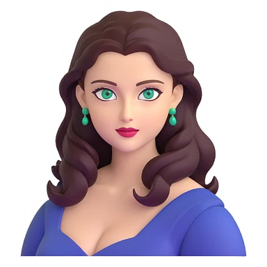 Aishwarya Rai, famous Indian actress with blue-green eyes sticker