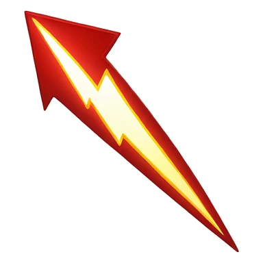 red lighting bolt sticker
