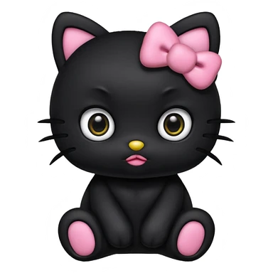 Dark hello kitty  sticker