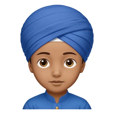Sikh child wearing patka  sticker