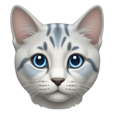 Blue Tabby Point cat sticker