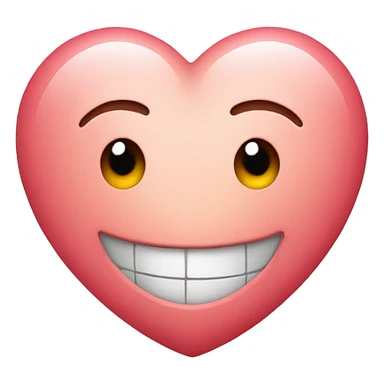 A heart with a smile  sticker