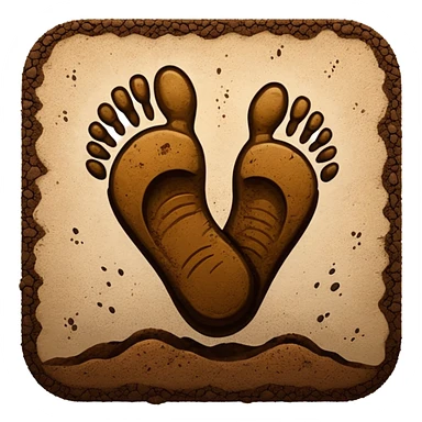 footprint  sticker