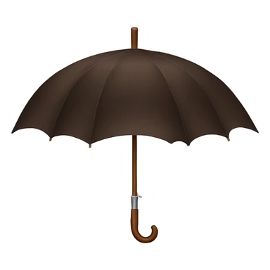 Dark brown umbrella sticker