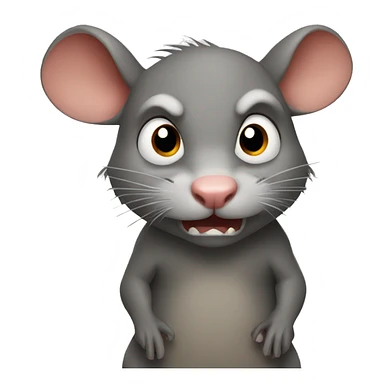 angry rat sticker