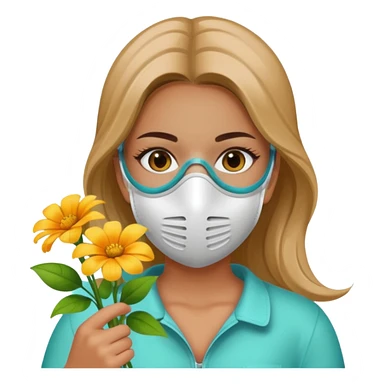 دختری که سم پاشی می‌کنه گل هارو sticker