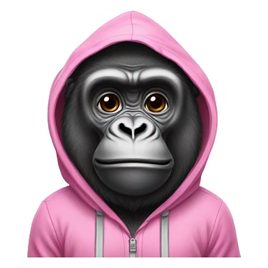 Gorilla Wearing A Pink Onesie sticker