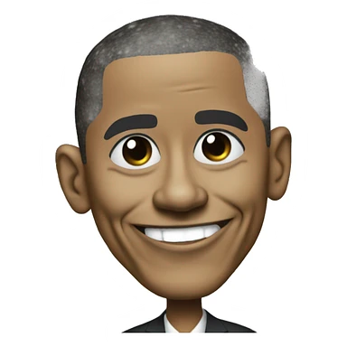 Obama on the moon sticker