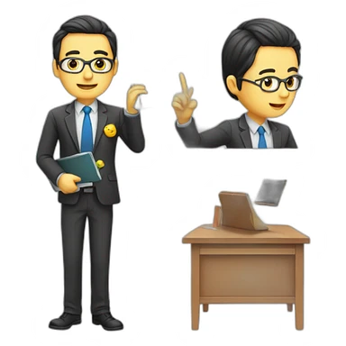 Teacher end smartfon sticker