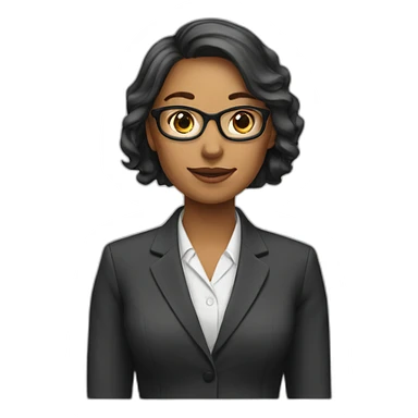  female teacher in suit sticker