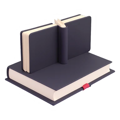 black book open sticker