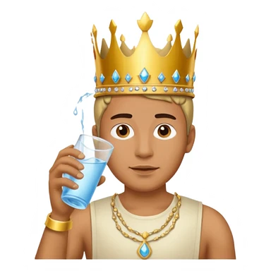 One man surved Drinking water queen sticker