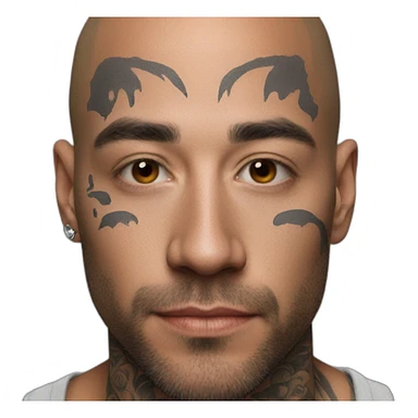 man face tattoos sticker