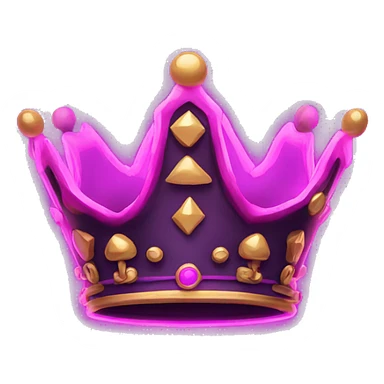 Crown neon sticker