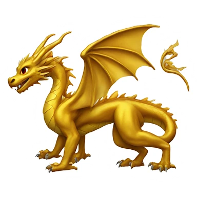 Golden dragon sticker