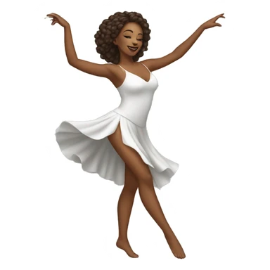 beautiful woman dancing sticker