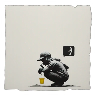 banksy sticker
